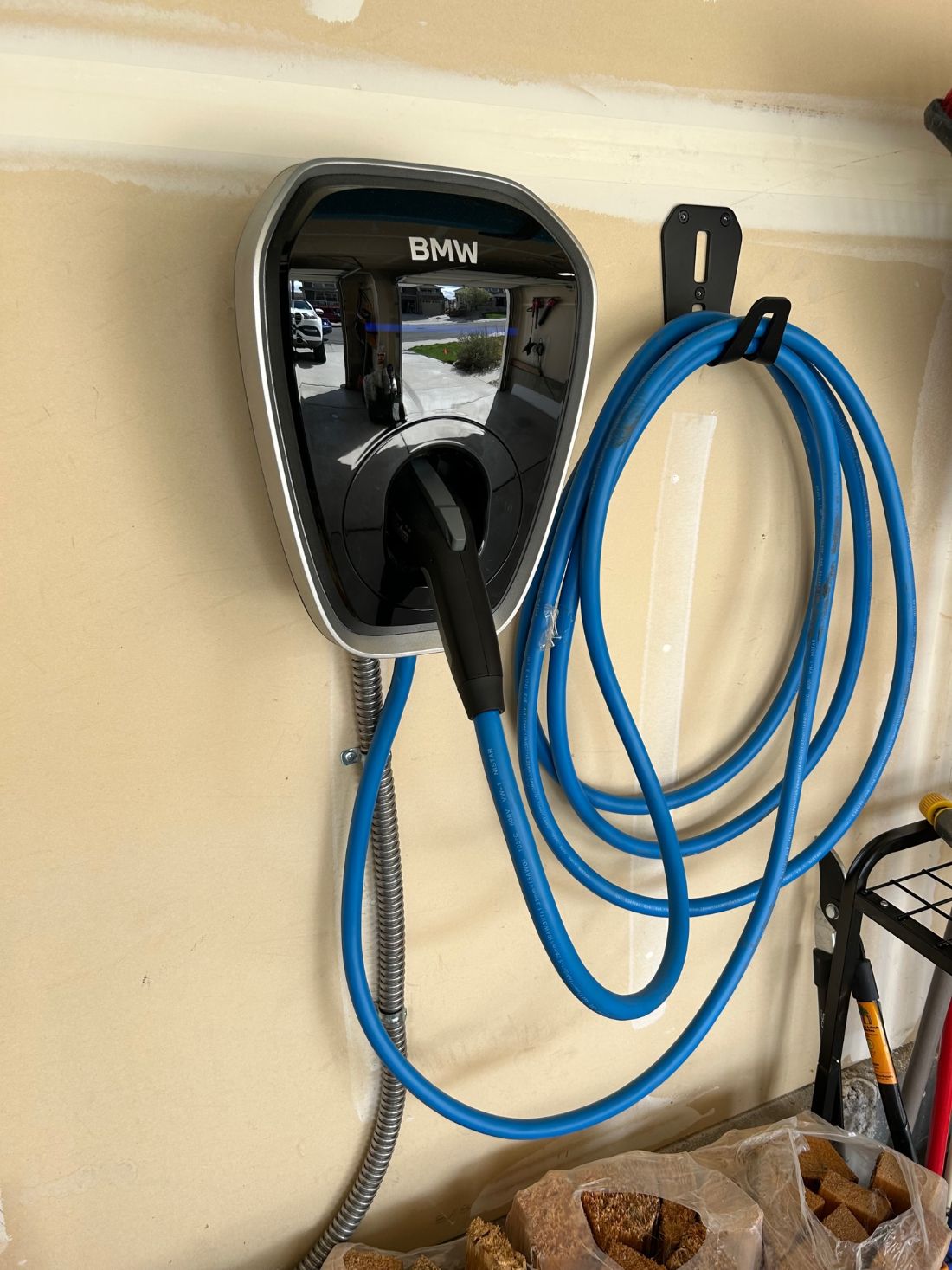 BMW EV Charger in the wall